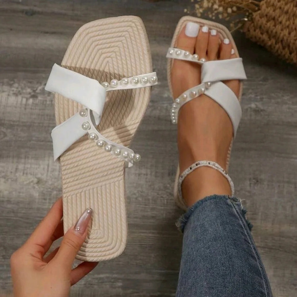 Women's Fashionable And Versatile Casual Flat Sandals - Picture 1 of 6